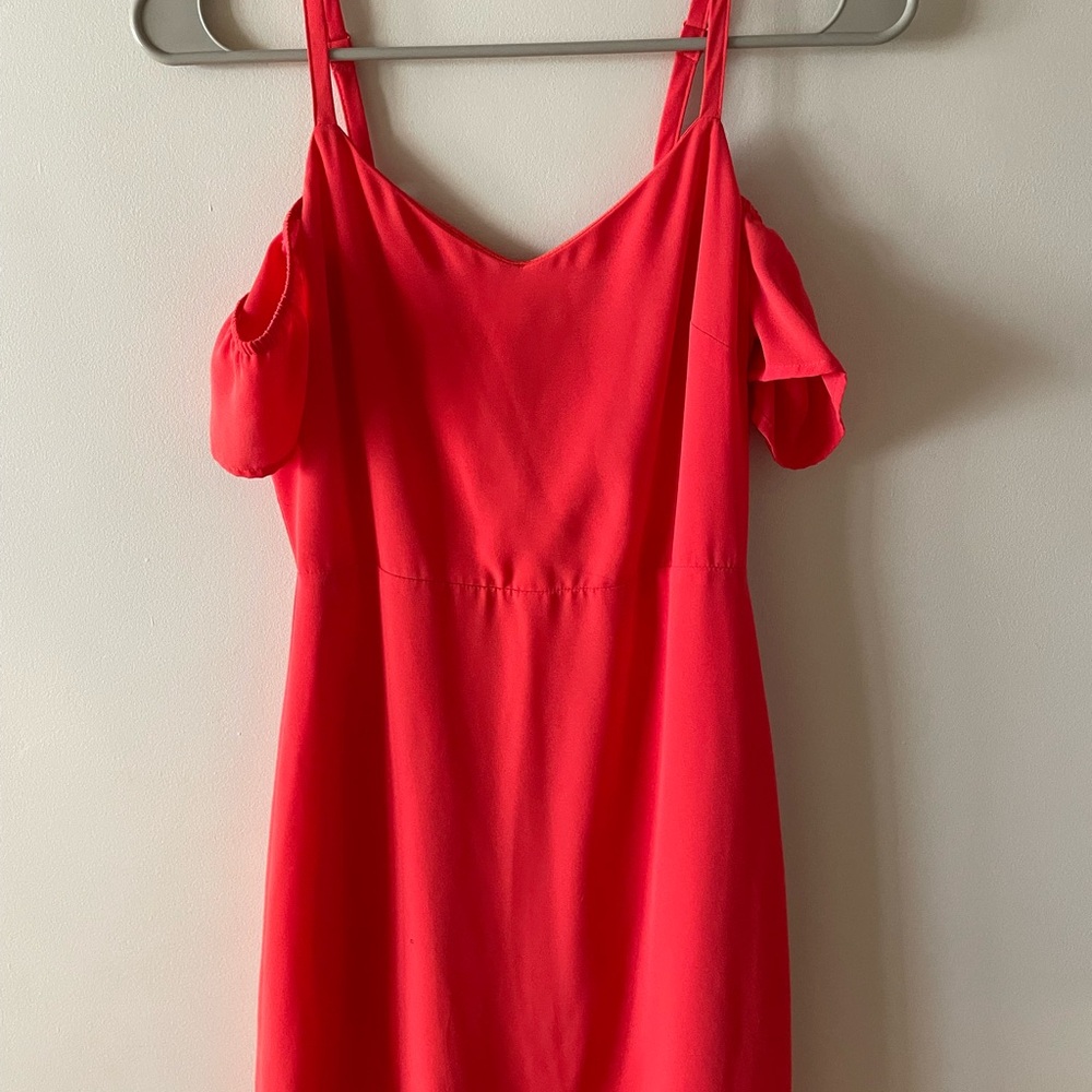 Express Red Mini Cut Out Sundress for Night Out
